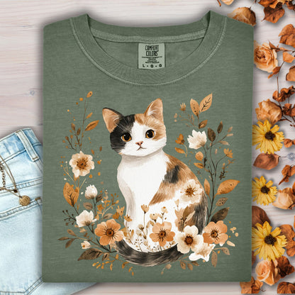 Autumn Calico Cat T-Shirt