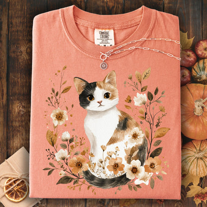 Autumn Calico Cat T-Shirt