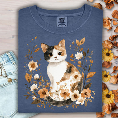 Autumn Calico Cat T-Shirt