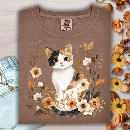 Autumn Calico Cat T-Shirt