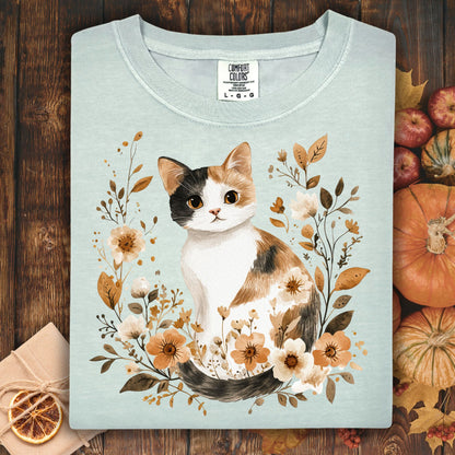 Autumn Calico Cat T-Shirt