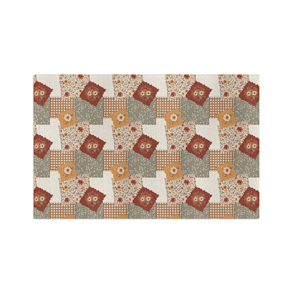 Autumn Country Plaid Patchwork Tea Towel