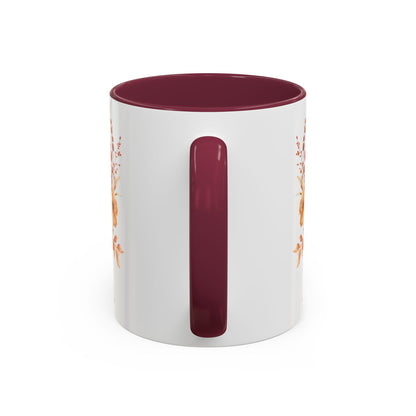 Autumn Dahlia Watercolor Bouquet Mug (11/15oz)
