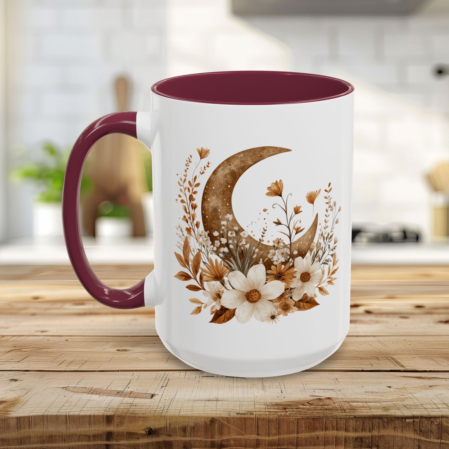 Autumn Floral Harvest Moon Mug (11/15oz)