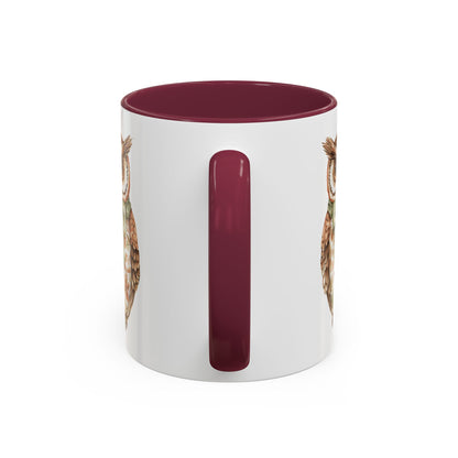 Autumn Floral Owl with Bow Mug (11/15oz)