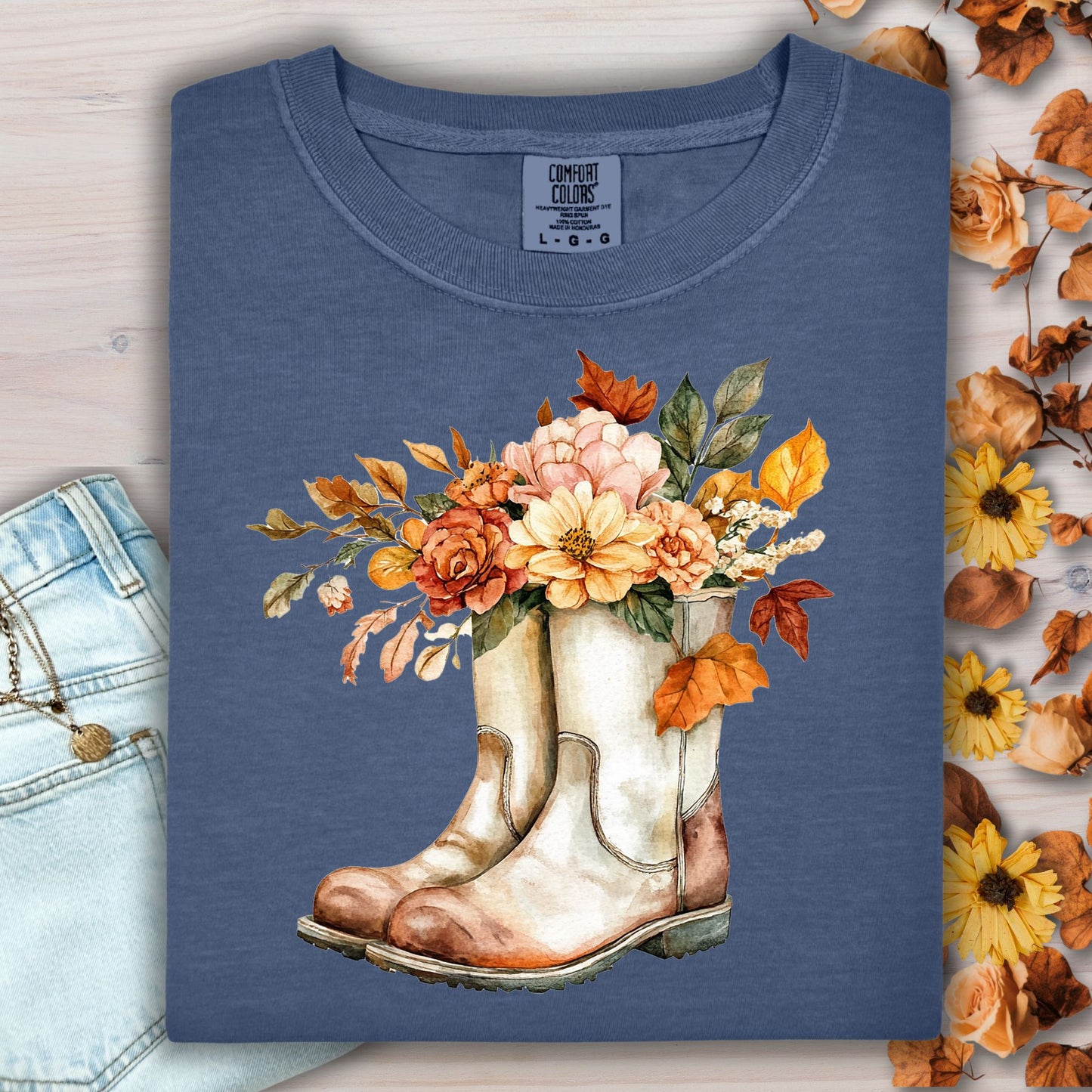 Autumn Gardening Boots T-Shirt