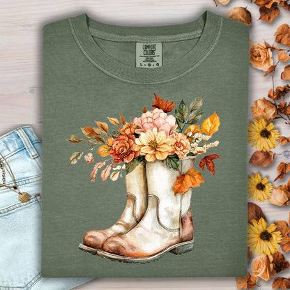 Autumn Gardening Boots T-Shirt