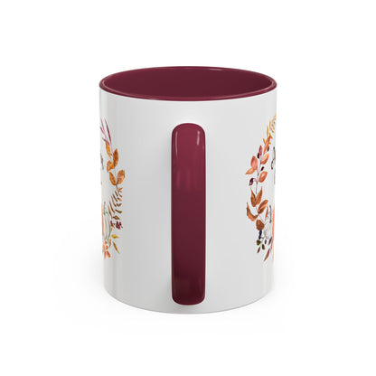 Autumn Girl Floral Pumpkin Mug (11/15oz)