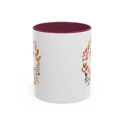 Autumn Girl Floral Pumpkin Mug (11/15oz)