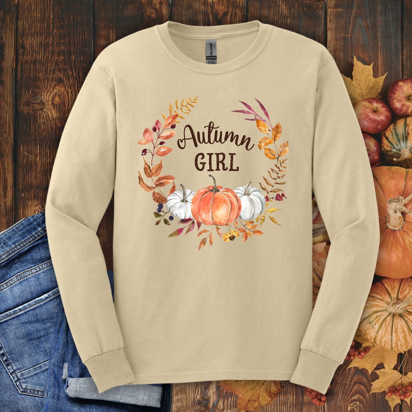 Autumn Girl Long Sleeve Tee