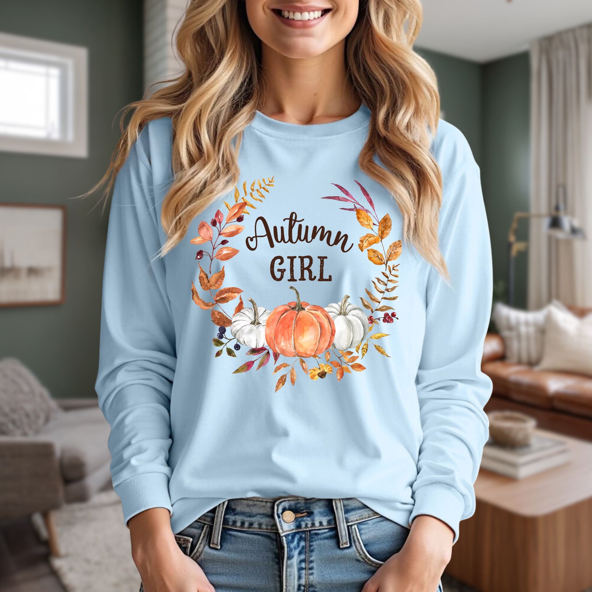 Autumn Girl Long Sleeve Tee
