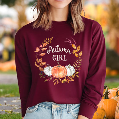 Autumn Girl Long Sleeve Tee