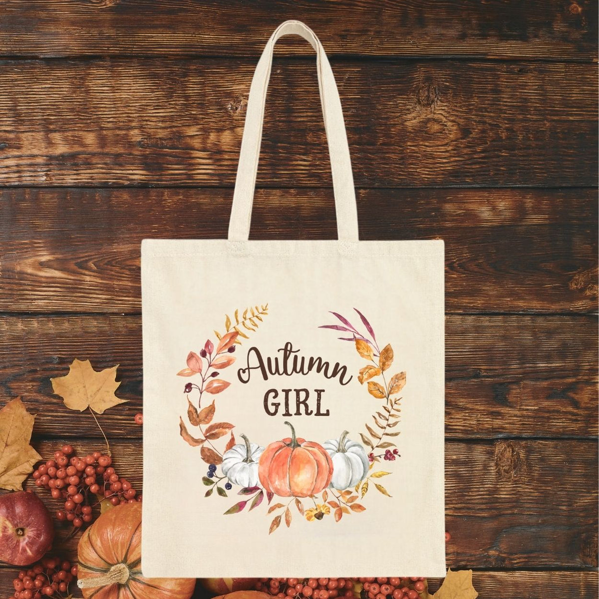 Autumn Girl Tote Bag