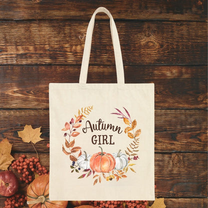 Autumn Girl Tote Bag