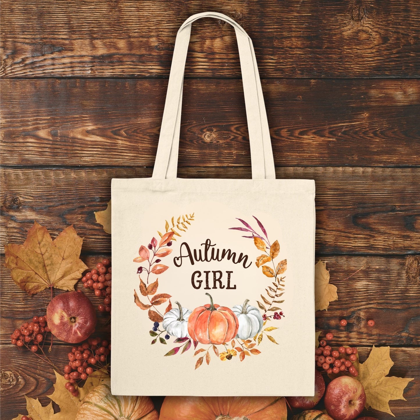Autumn Girl Tote Bag