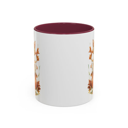 Autumn Kitten Pumpkin & Foliage Mug (11/15oz)