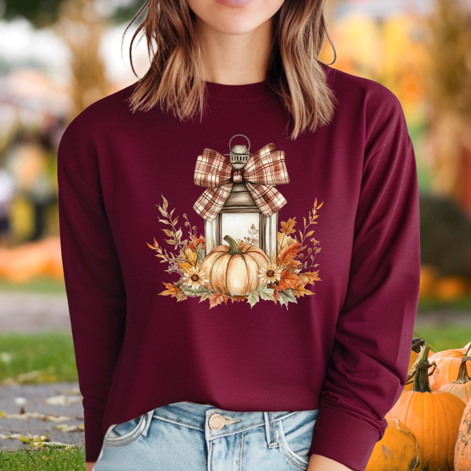 Autumn Lantern Long Sleeve Tee