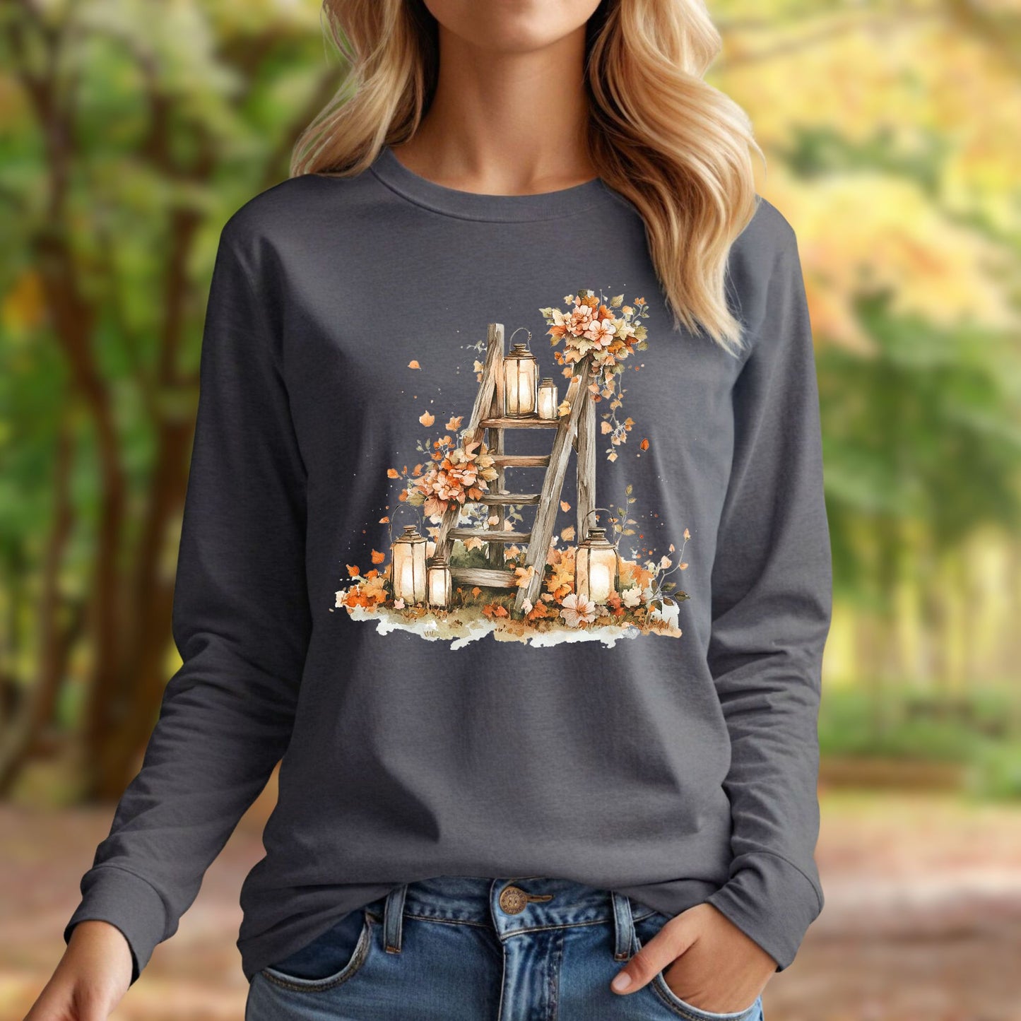 Autumn Lanterns Long Sleeve Tee