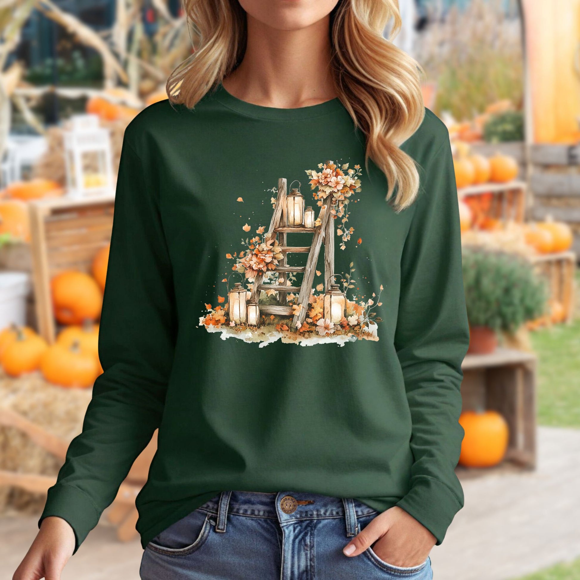 Autumn Lanterns Long Sleeve Tee
