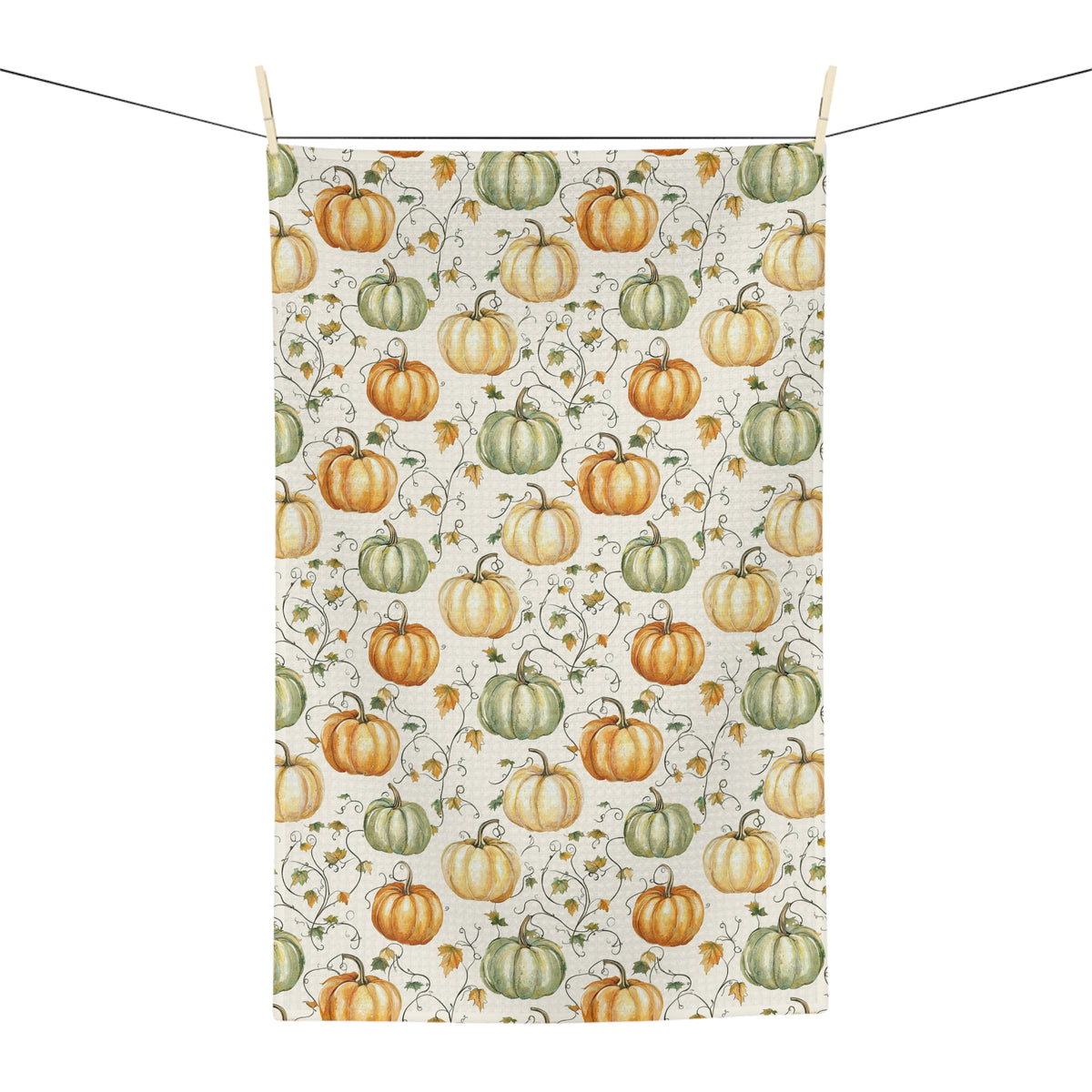 Autumn Pumpkin Harvest Tea Towel