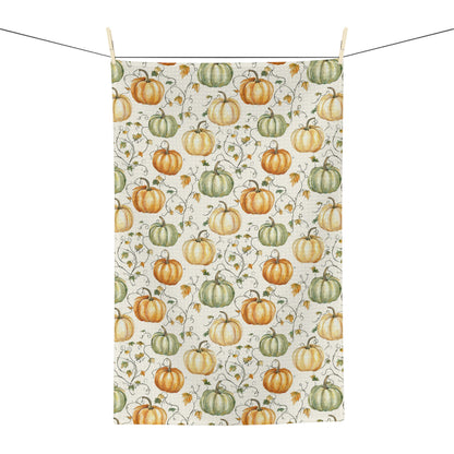 Autumn Pumpkin Harvest Tea Towel