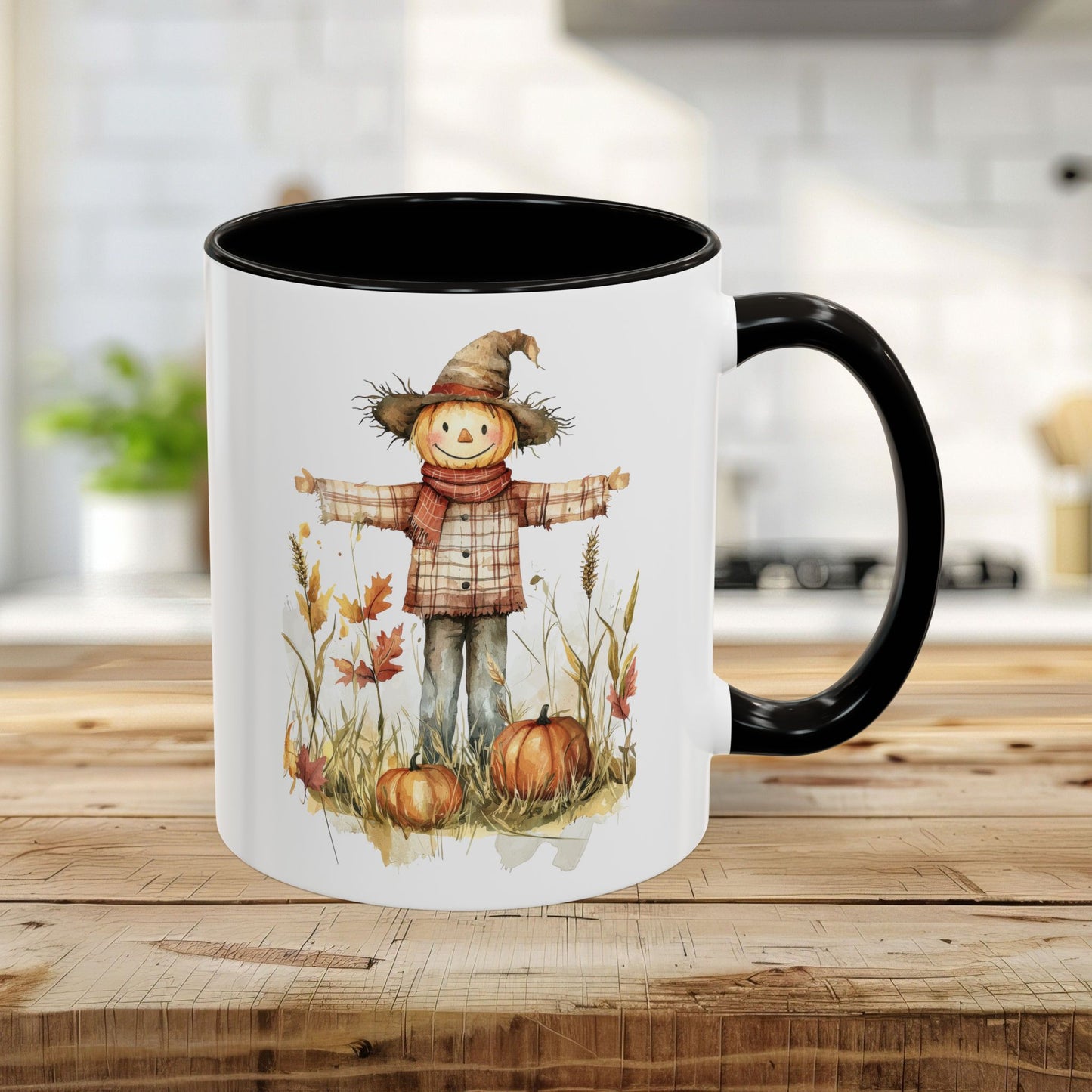 Autumn Scarecrow & Pumpkins Mug (11/15oz)