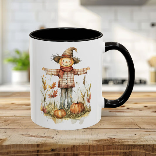 Autumn Scarecrow & Pumpkins Mug (11/15oz)