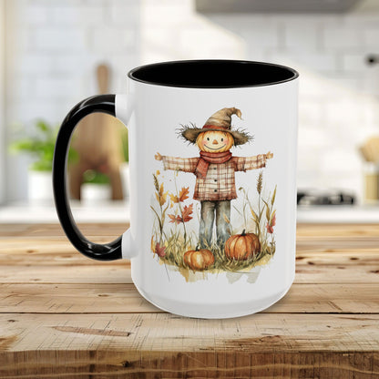 Autumn Scarecrow & Pumpkins Mug (11/15oz)