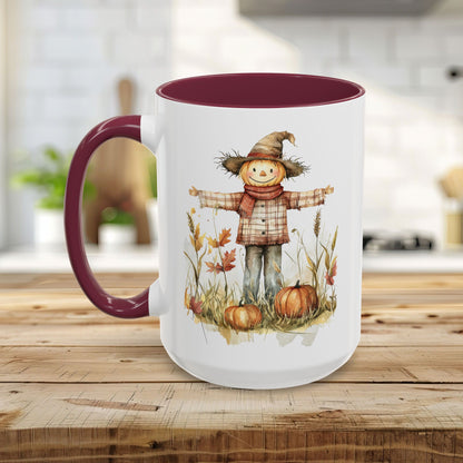 Autumn Scarecrow & Pumpkins Mug (11/15oz)
