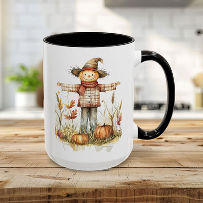 Autumn Scarecrow & Pumpkins Mug (11/15oz)