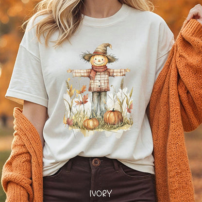 Autumn Scarecrow & Pumpkins T-Shirt