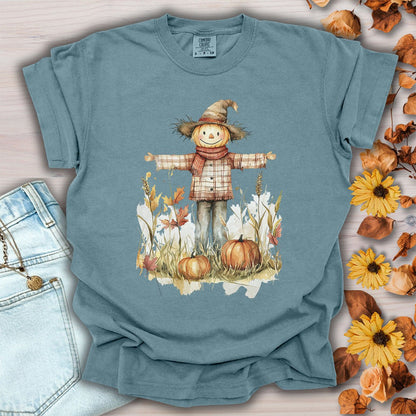 Autumn Scarecrow & Pumpkins T-Shirt