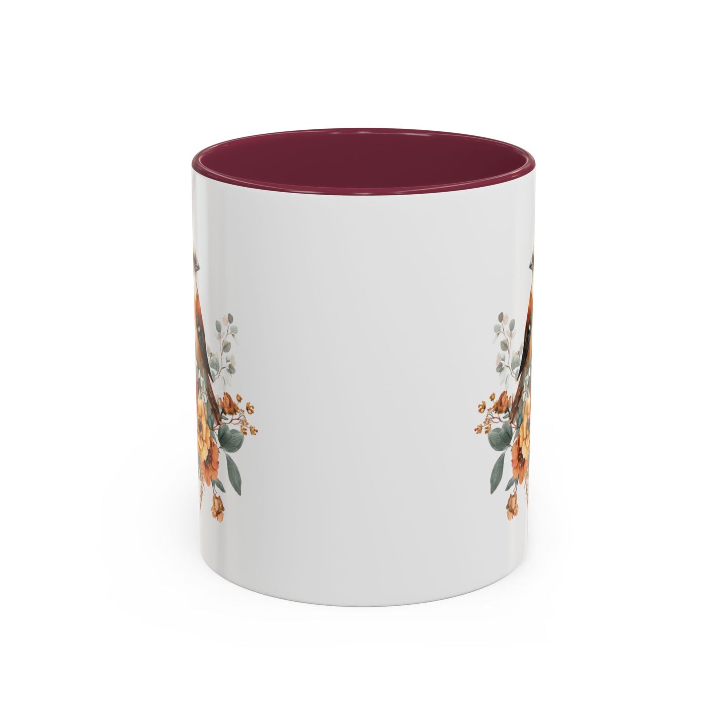 Autumn Sparrow with Roses Mug (11/15oz)