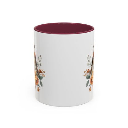 Autumn Sparrow with Roses Mug (11/15oz)