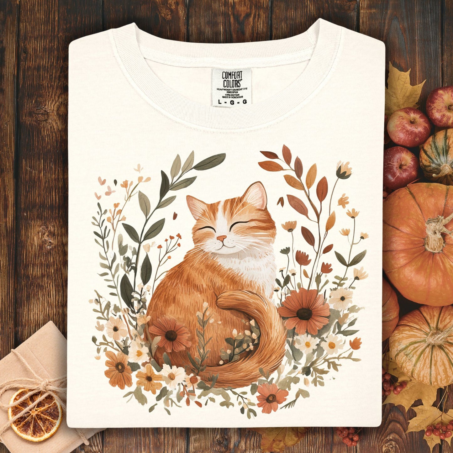 Autumn Tabby Cat T-Shirt