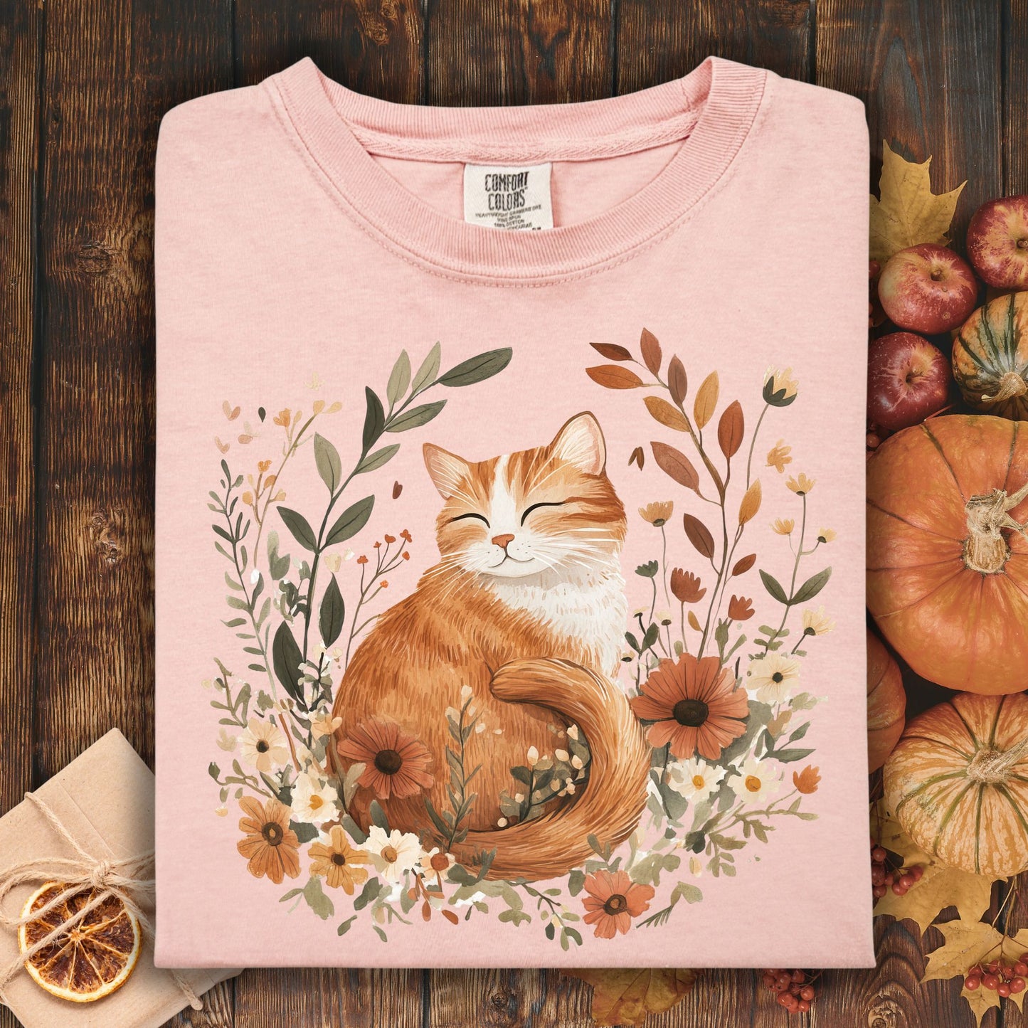 Autumn Tabby Cat T-Shirt