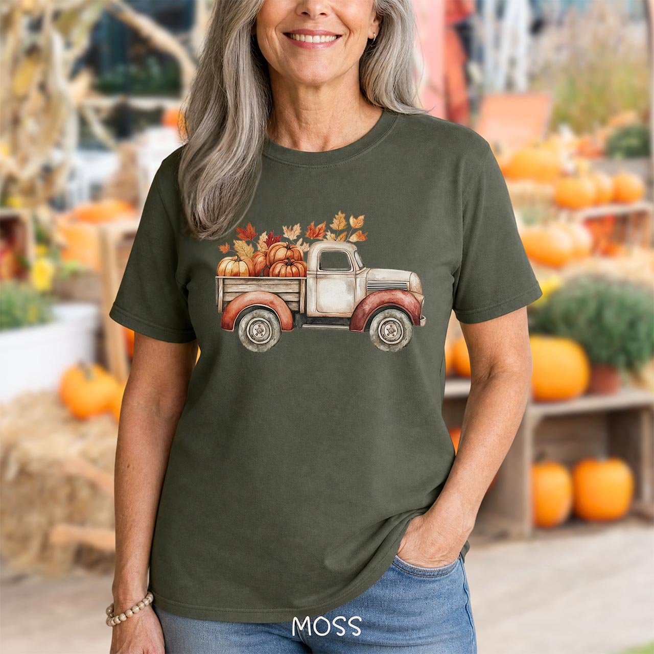 Autumn Vintage Farm Truck T-Shirt