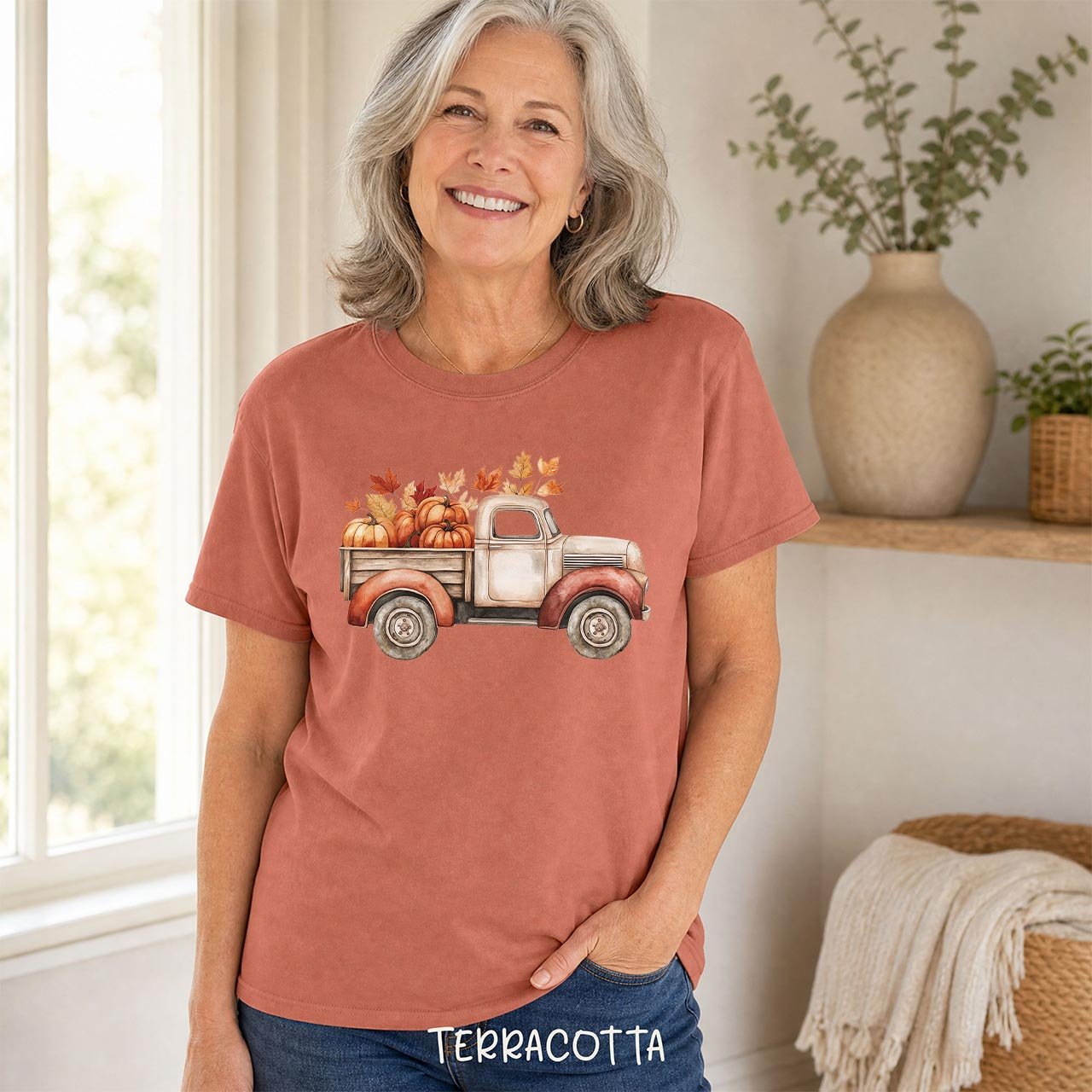 Autumn Vintage Farm Truck T-Shirt