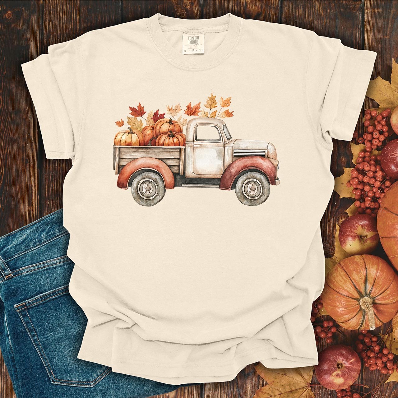 Autumn Vintage Farm Truck T-Shirt