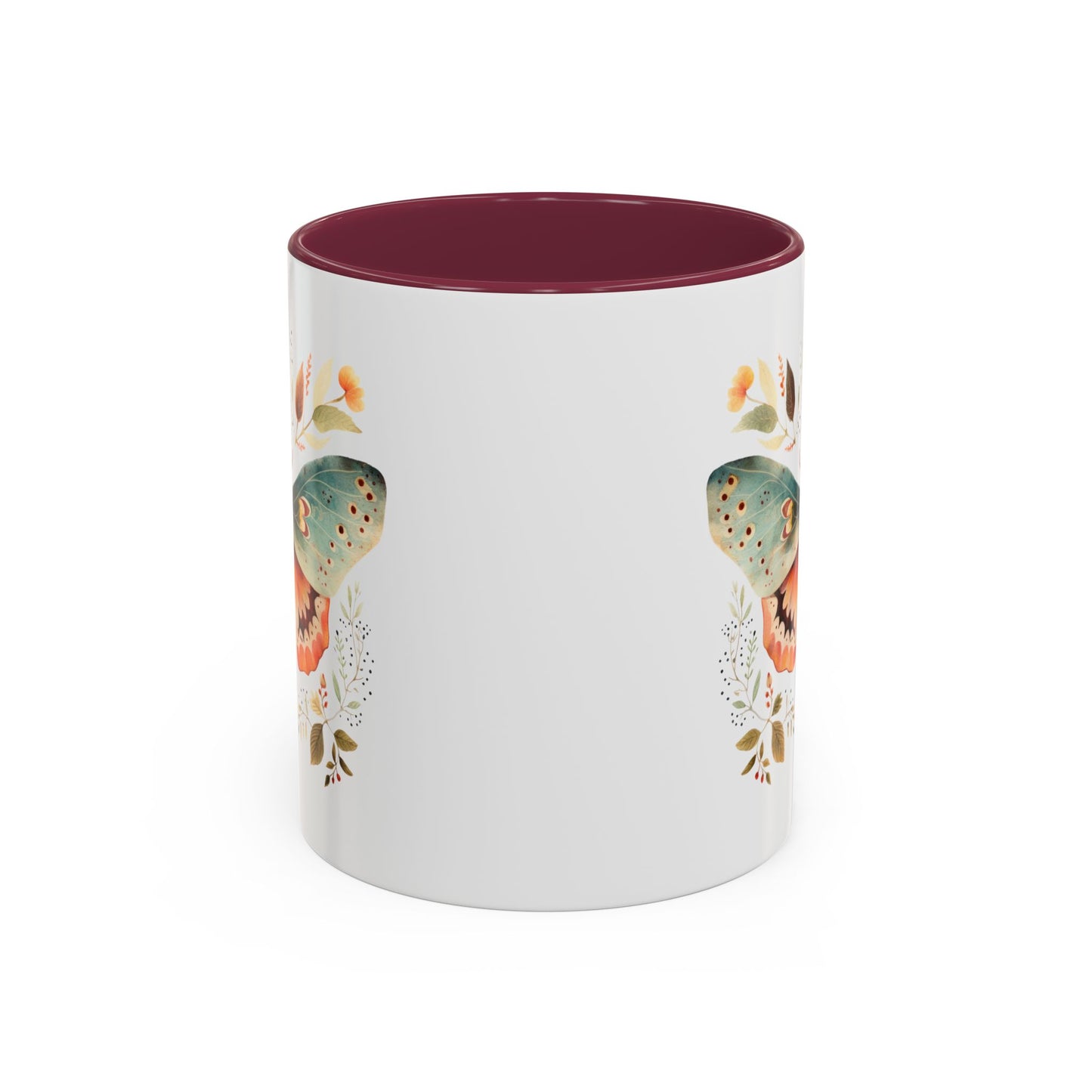 Autumn Vintage Floral Moth Mug (11/15oz)