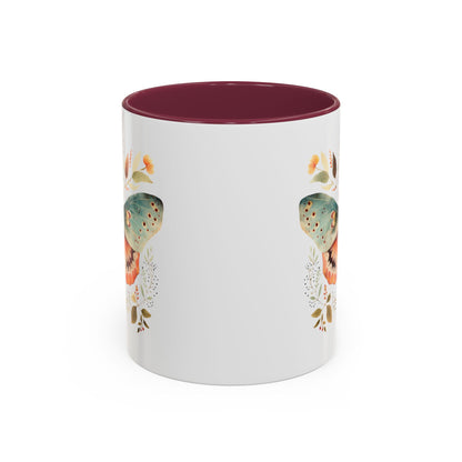 Autumn Vintage Floral Moth Mug (11/15oz)