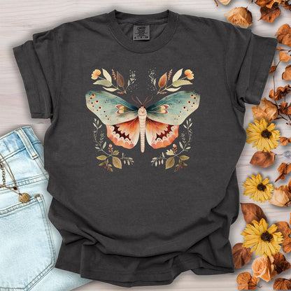 Autumn Vintage Floral Moth T-Shirt