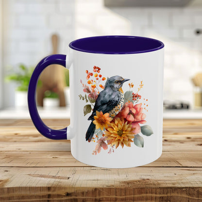 Autumn Vintage Meadow Bluebird Mug (11/15oz)