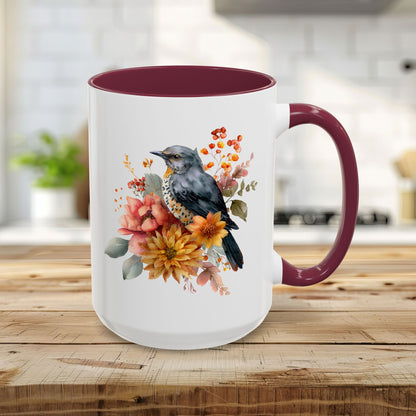 Autumn Vintage Meadow Bluebird Mug (11/15oz)