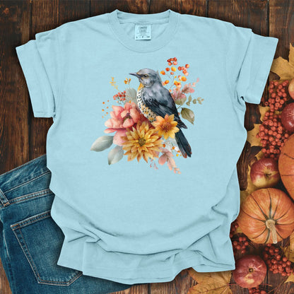 Autumn Vintage Meadow Bluebird T-Shirt
