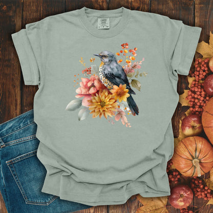 Autumn Vintage Meadow Bluebird T-Shirt