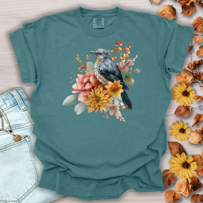 Autumn Vintage Meadow Bluebird T-Shirt