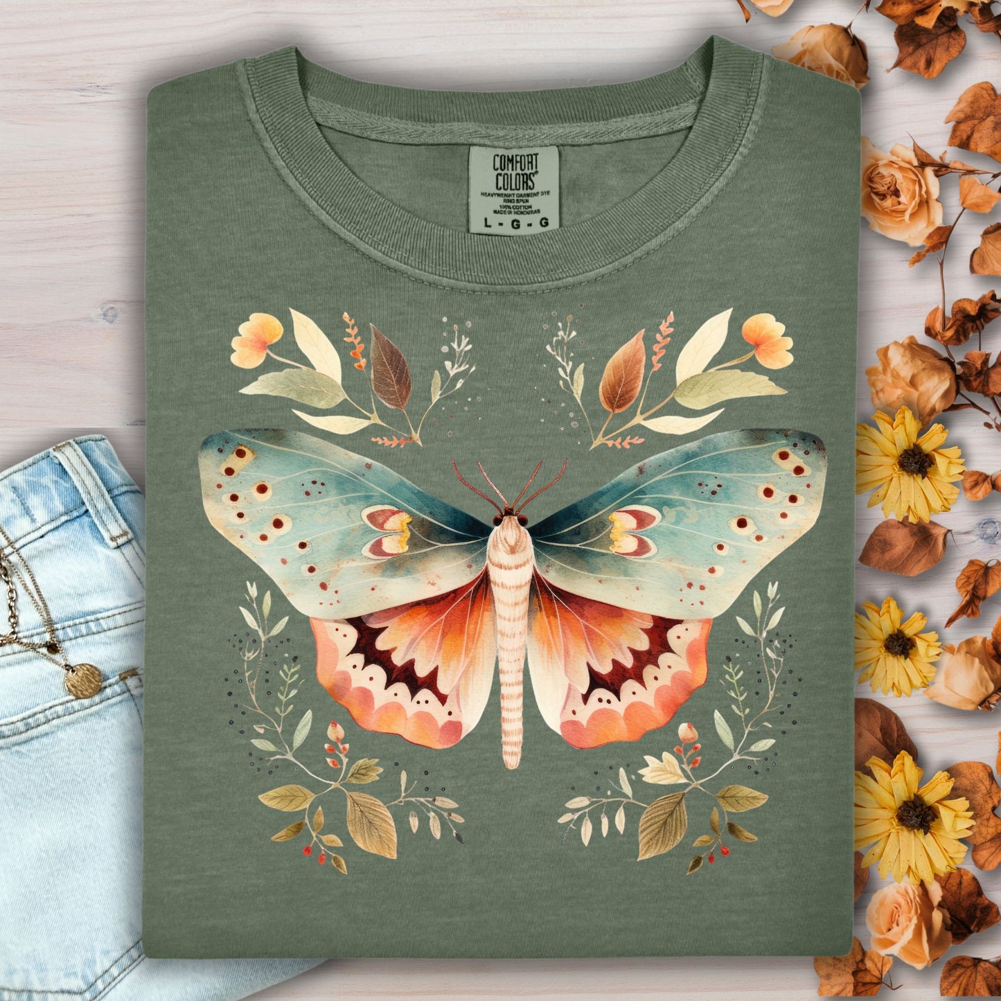 Autumn Vintage Moth T-Shirt