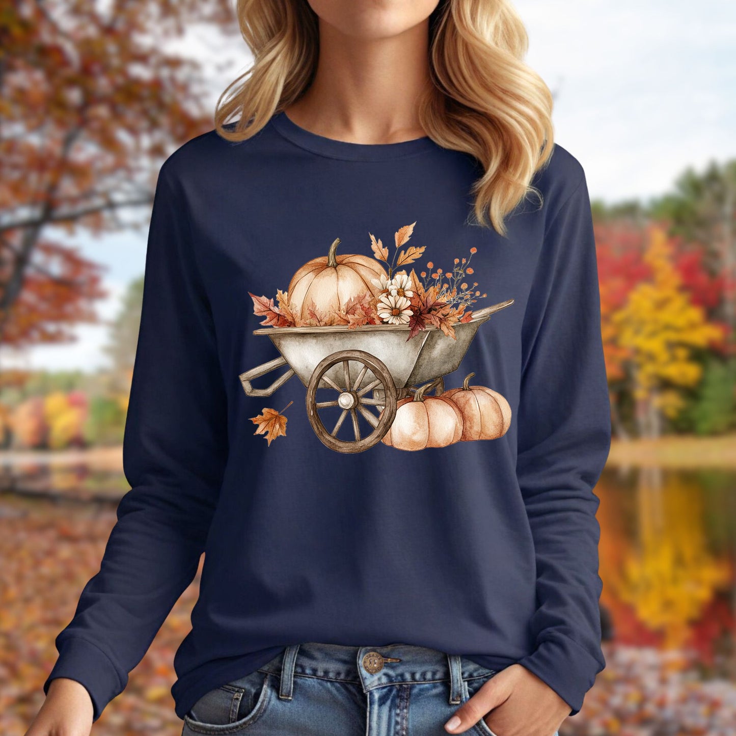 Autumn Wagon Long Sleeve T-Shirt