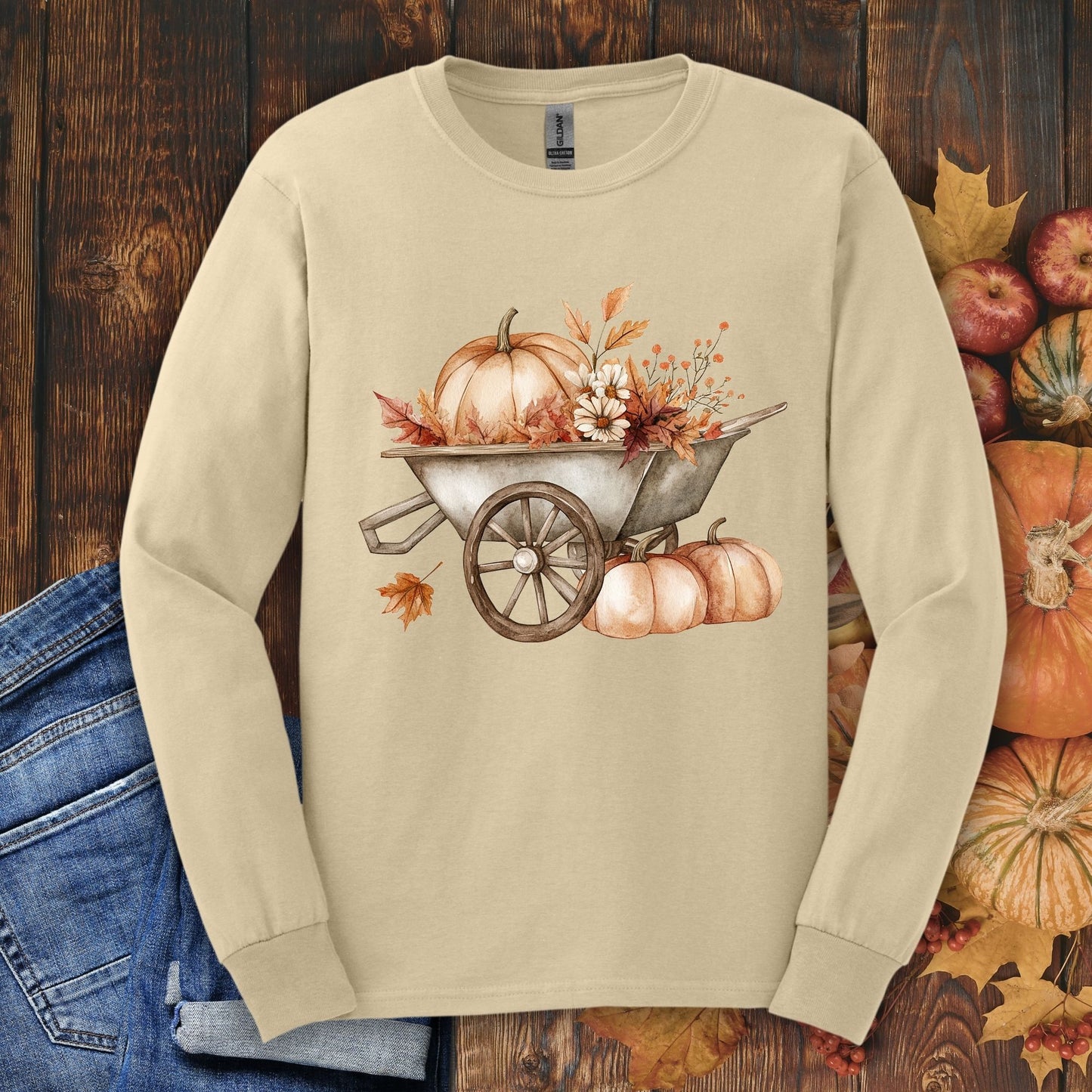 Autumn Wagon Long Sleeve T-Shirt